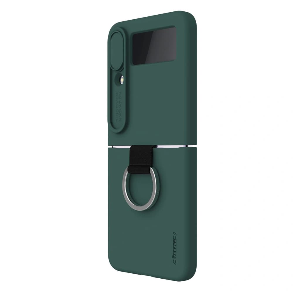 Etui Nillkin CamShield Silky Silicone Samsung Galaxy Z Flip 4 verde - 3