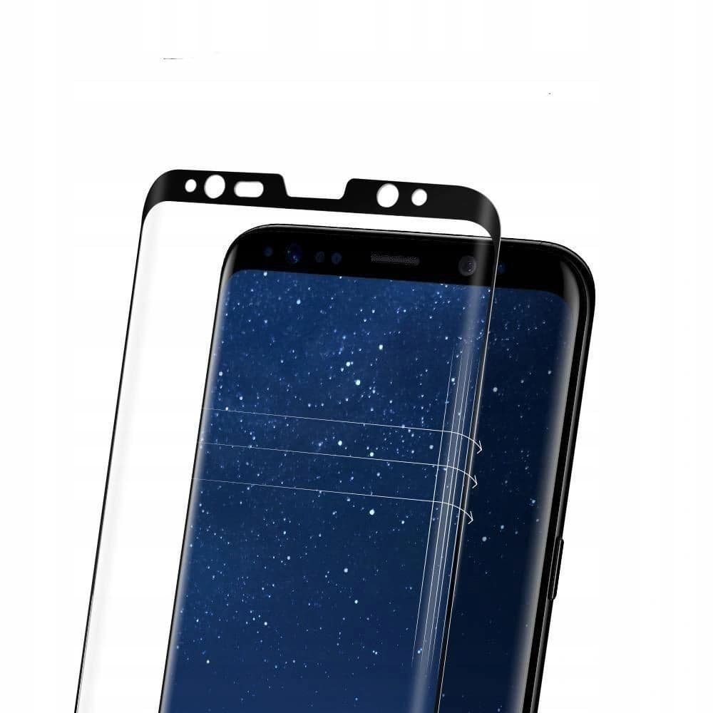 Edzett üveg Spigen GLAS.tR Case Friendly Galaxy S9+ Plus Fekete - 5