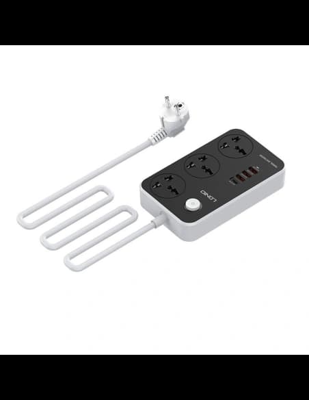 Listwa zasilająca z 3 gniazdami AC, 4x USB, LDNIO SC3412, 2500W (szara)