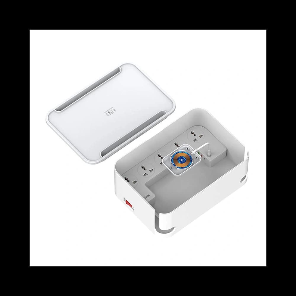 LDNIO SN5310W power strip with organizer, 5x AC, 3x USB (white) - 2