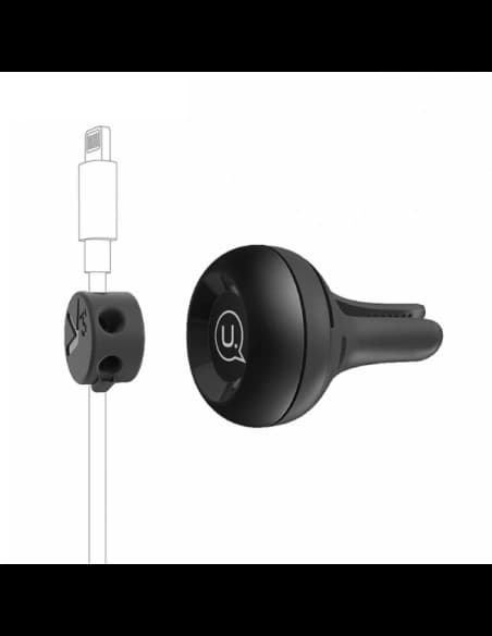 Uchwyt magnetyczny samochodowy na kabel USAMS US-ZB019 Air Vent czarny/black