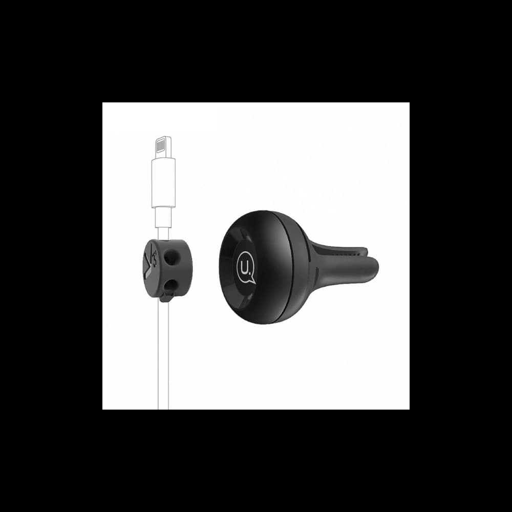 Magnetický držák do auta na kabel USAMS US-ZB019 Air Vent černý/black - 1