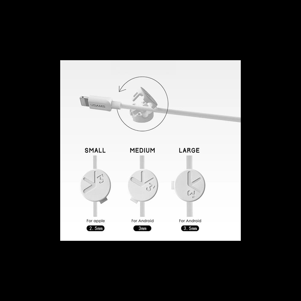 Magnetický držák do auta na kabel USAMS US-ZB019 Air Vent černý/black - 5