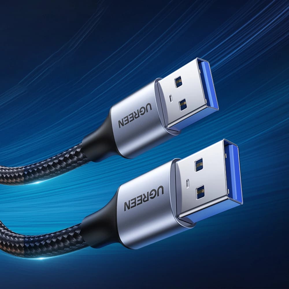 UGREEN US373 USB-A/USB-A 3.0 5Gb/s 2m szürke kábel - 5