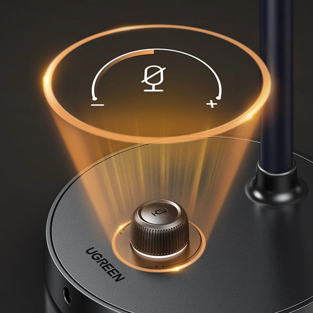 UGREEN CM564 USB mikrofon állvánnyal fekete - 5