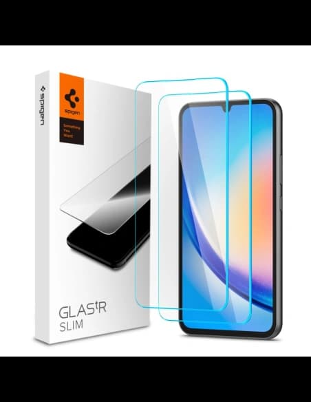 Spigen GLAS.tR Slim Samsung Galaxy A34 5G Clear [2 PACK]