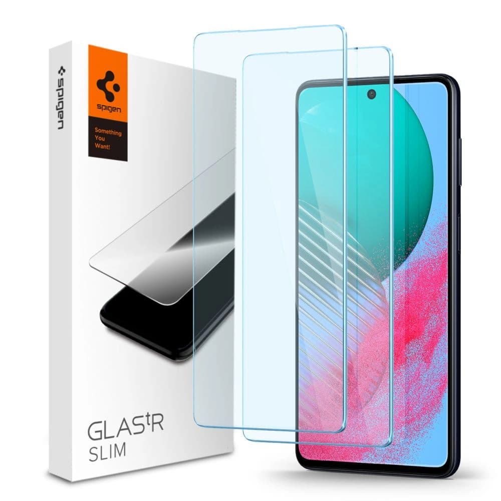 Spigen Samsung Gehärtetes Glas GLAS.tR Slim Galaxy M54 5G Klar [2 PACK] - 1