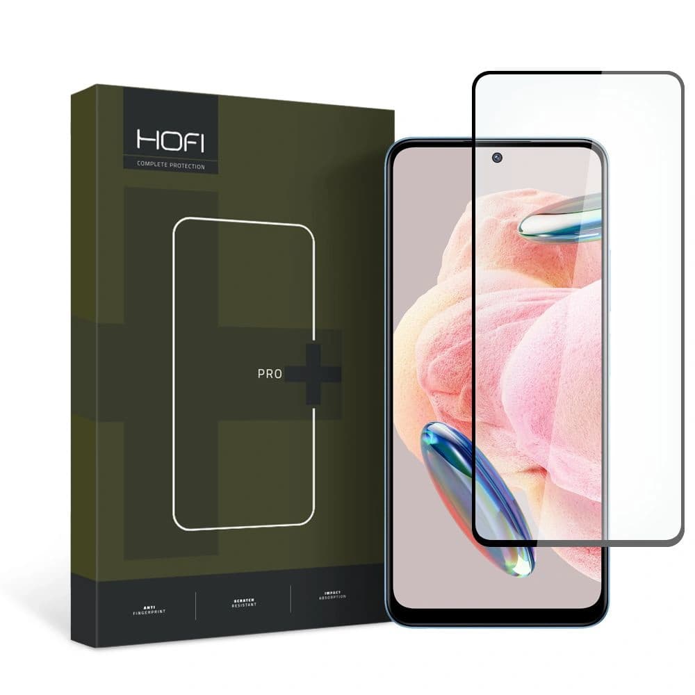 Hofi Xiaomi Gehärtetes Glas Glas Pro+ Redmi Note 12 LTE Schwarz