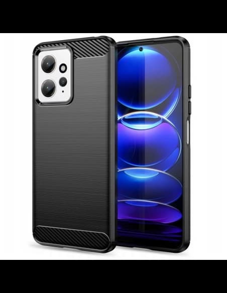 Tech-Protect Xiaomi Gehäuse TPUCarbon Redmi Note 12 LTE Schwarz