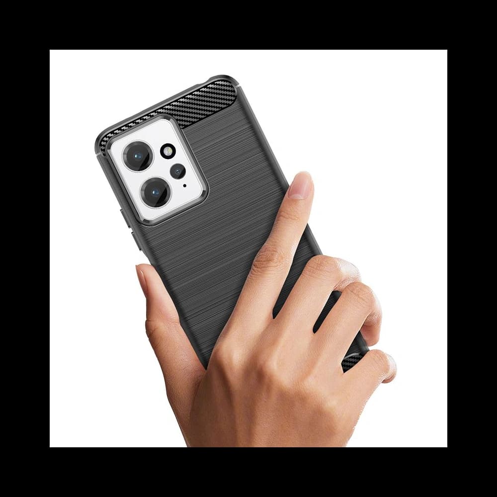 Etui Tech-Protect TPUCarbon Xiaomi Redmi Note 12 LTE černé - 2