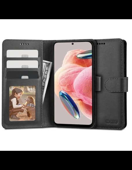 Etui Tech-Protect Wallet Xiaomi Redmi Note 12 LTE Fekete