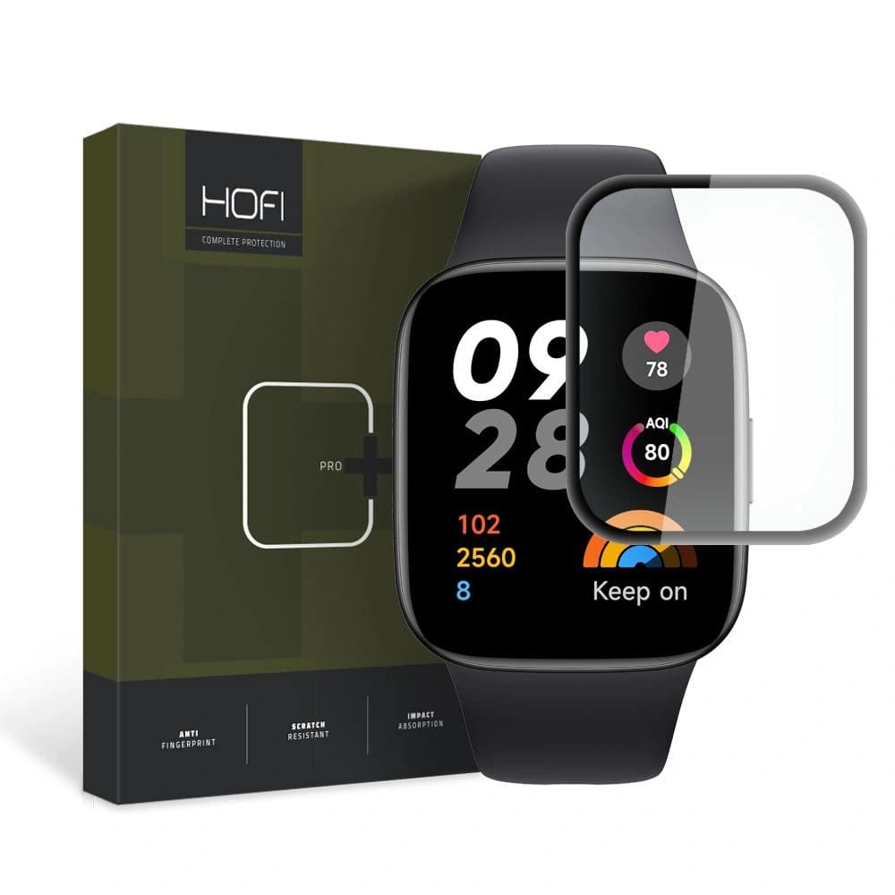 Hibrid üveg Hofi Hybrid Pro+ Xiaomi Redmi Watch 3 Fekete