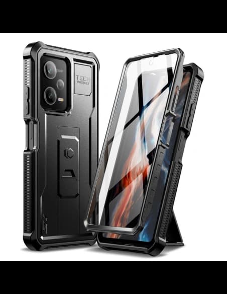 Tech-Protect Xiaomi Tasche Kevlar Pro Redmi Note 12 Pro 5G/POCO X5 Pro 5G Schwarz
