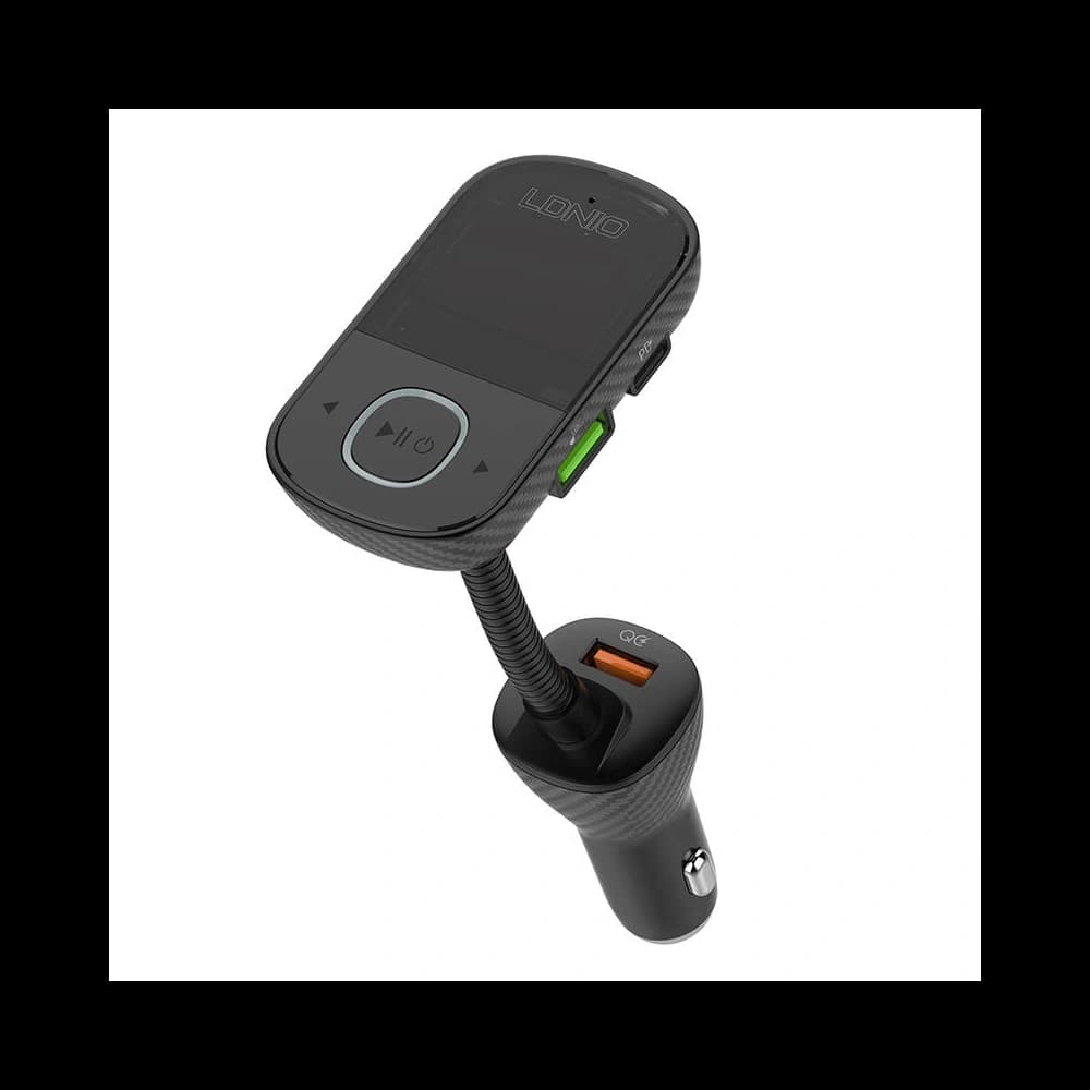 Transmiter FM LDNIO C705Q Bluetooth 2xUSB-A, USB-C + cablu microUSB - 3
