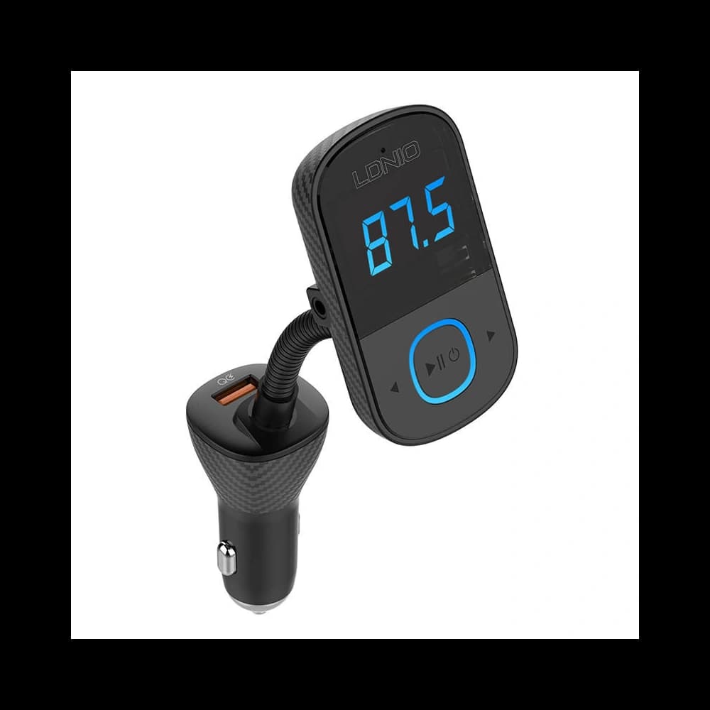Transmiter FM LDNIO C705Q Bluetooth 2xUSB-A, USB-C + cablu microUSB - 5