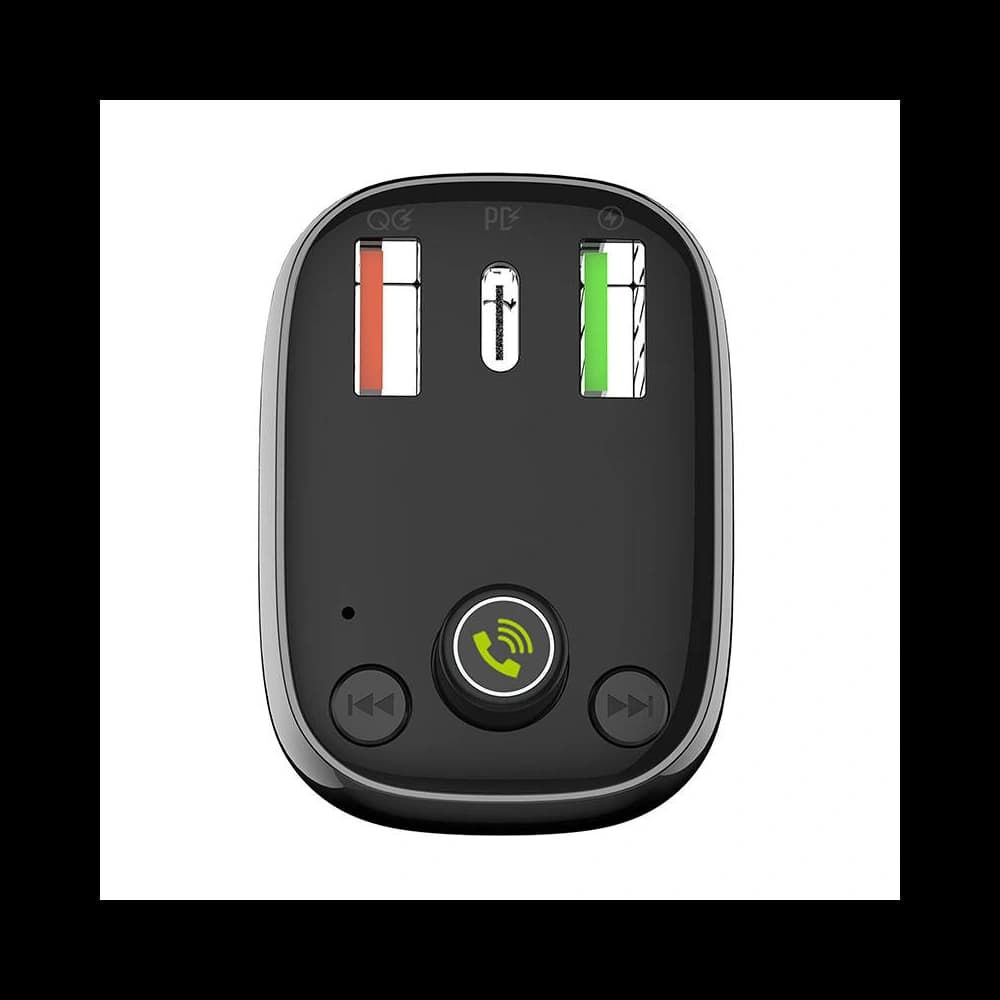 Transmițător FM LDNIO C704Q Bluetooth 2xUSB-A, USB-C + cablu USB-C - 3