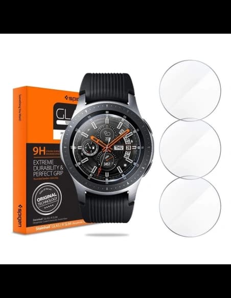 Gehärtetes Glas Spigen GLAS.tR Slim Galaxy Watch 46mm [3 PACK]