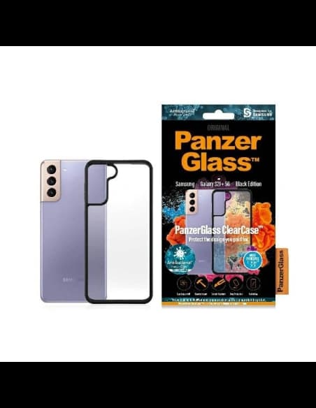 PanzerGlass Samsung Tasche ClearCase Galaxy S21+ Plus schwarz/schwarz