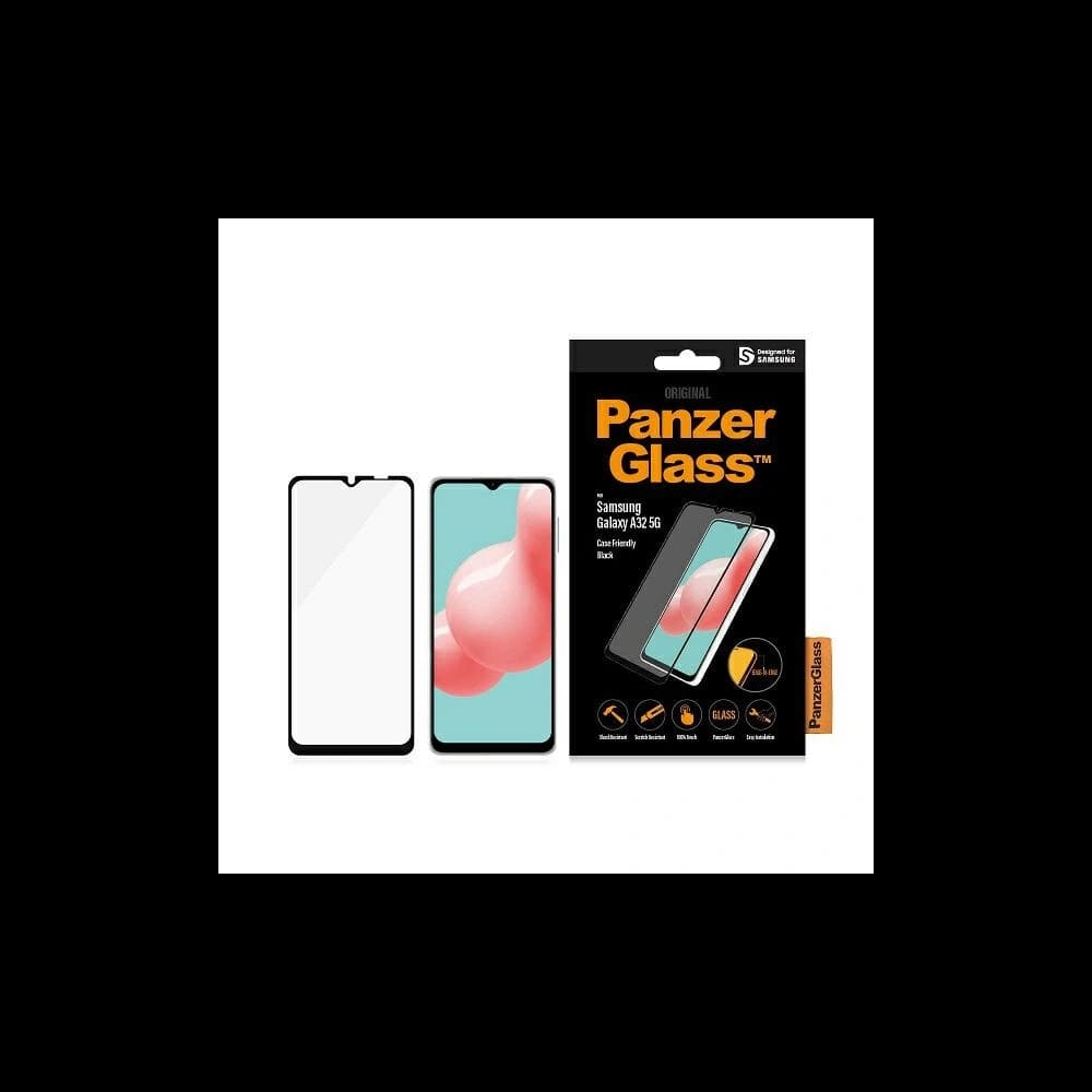 Sticlă temperată PanzerGlass E2E Regular Samsung Galaxy A32 5G Case Friendly negru/black