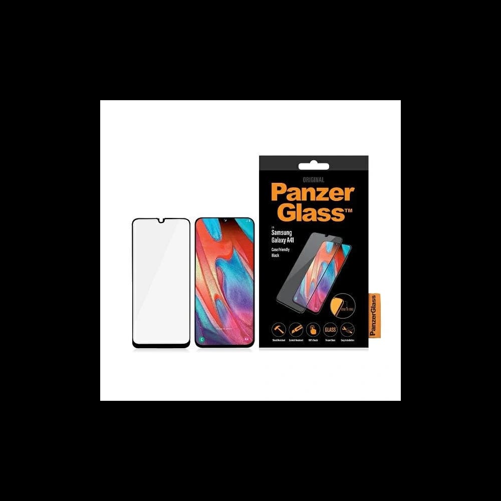 Tvrzené sklo PanzerGlass E2E Regular Samsung Galaxy A41 Case Friendly černý/black - 1