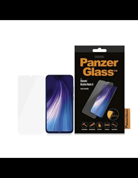 PanzerGlass Xiaomi Gehärtetes Glas E2E Regular Redmi Note 8 Case Friendly