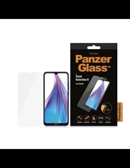 PanzerGlass Xiaomi Tempered Glass E2E Regular Redmi Note 8T Case Friendly schwarz/schwarz
