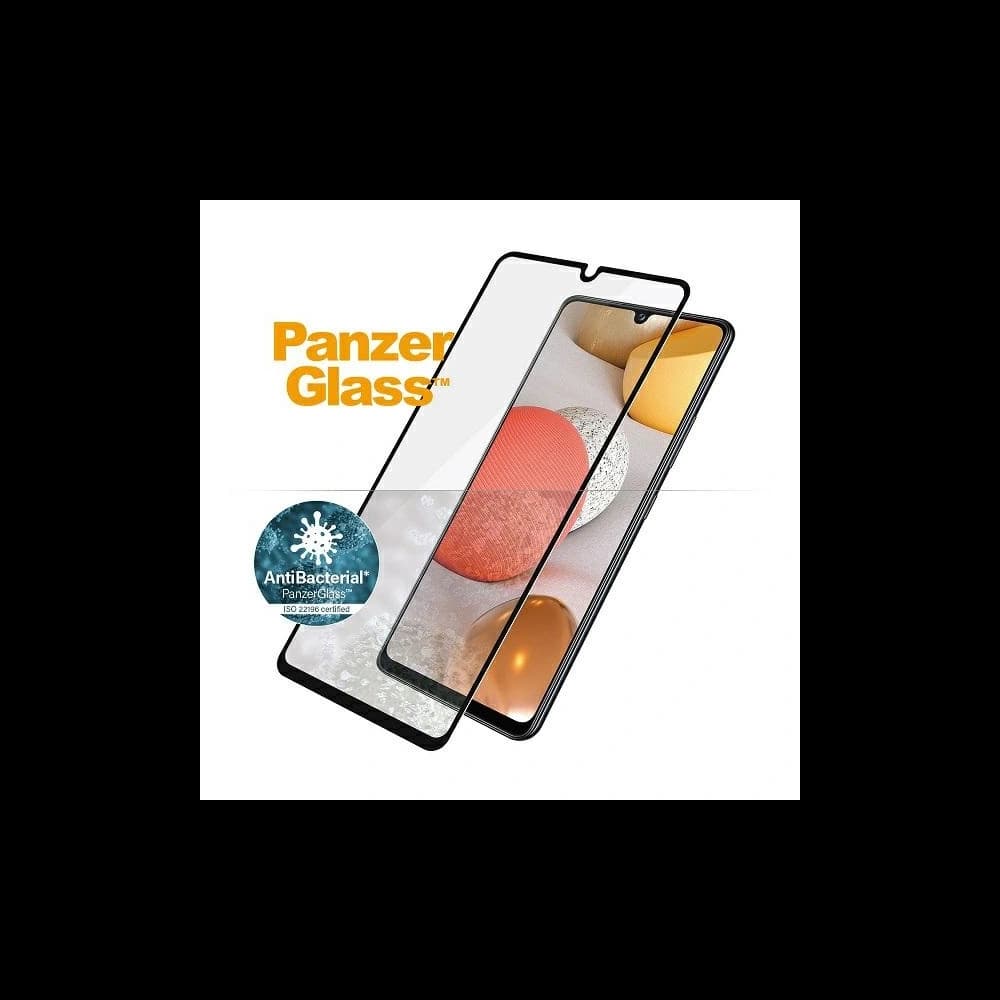 Tvrzené sklo PanzerGlass E2E Super+ Samsung Galaxy A42 5G Case Friendly AntiBacterial černé/black - 2