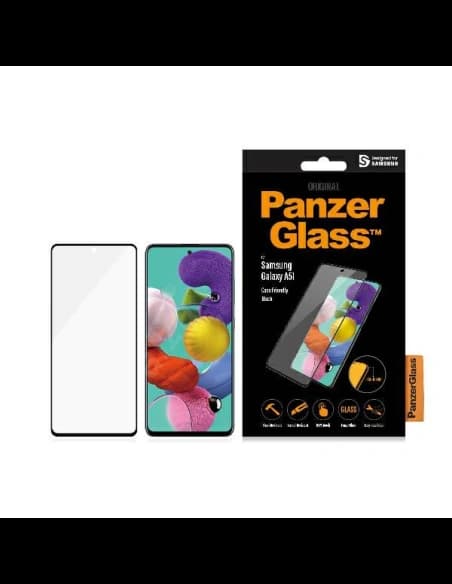 PanzerGlass Samsung Gehärtetes Glas Pro E2E Regular Galaxy A51 Case Friendly schwarz/schwarz