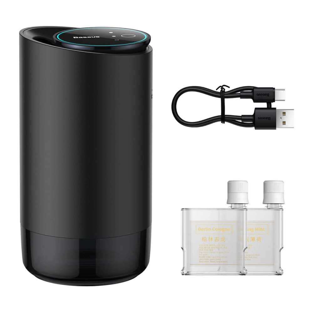 Automobilový osvěžovač vzduchu Baseus Wisdom černý (Kolínská voda + máta) - 11