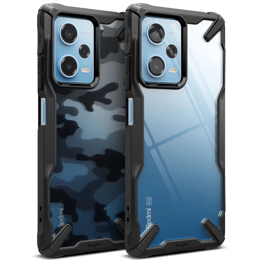 Etui Ringke Fusion-X Design Xiaomi Redmi Note 12 Pro 5G/POCO X5 Pro 5G Camo (Moro) černé - 4