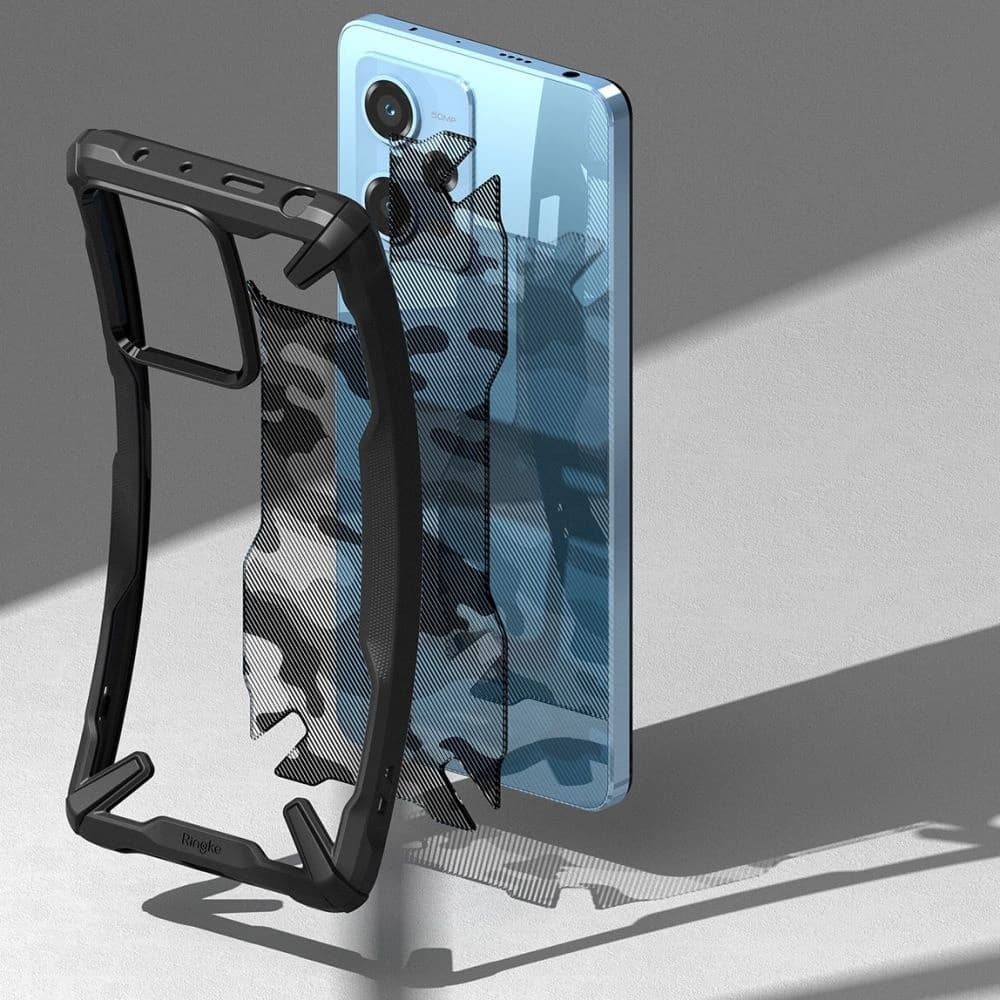 Etui Ringke Fusion-X Design Xiaomi Redmi Note 12 Pro 5G/POCO X5 Pro 5G Camo (Moro) černé - 6