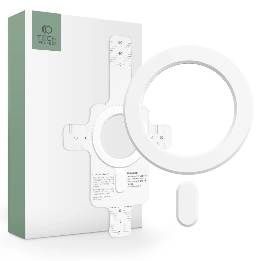 Tech-Protect MagSafe Ring Magmat Magsafe Universal Magnetischer Ring Weiß - 1