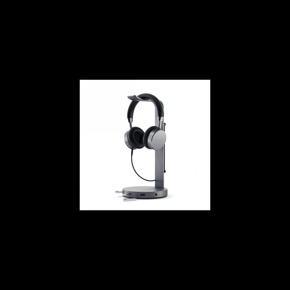 Satechi Kopfhörerständer Aluminium USB-C Kopfhörerständer (USB-A, Klinkenanschluss) (spacegrau) - 1
