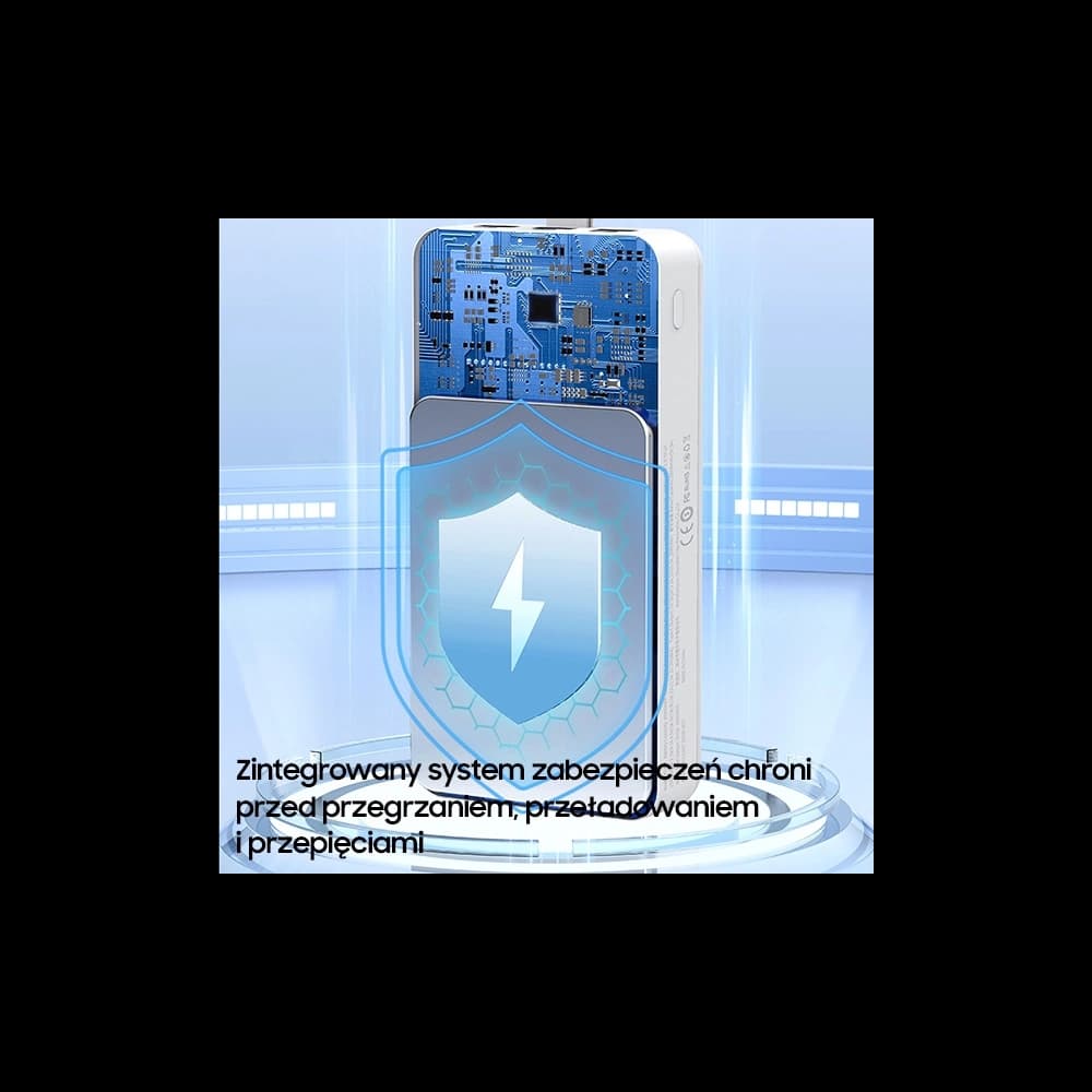 AWEI P141K 40000mAh 22.5W powerbank fekete/black 3xUSB/PD/Lightning kijelző + LED lámpa - 9