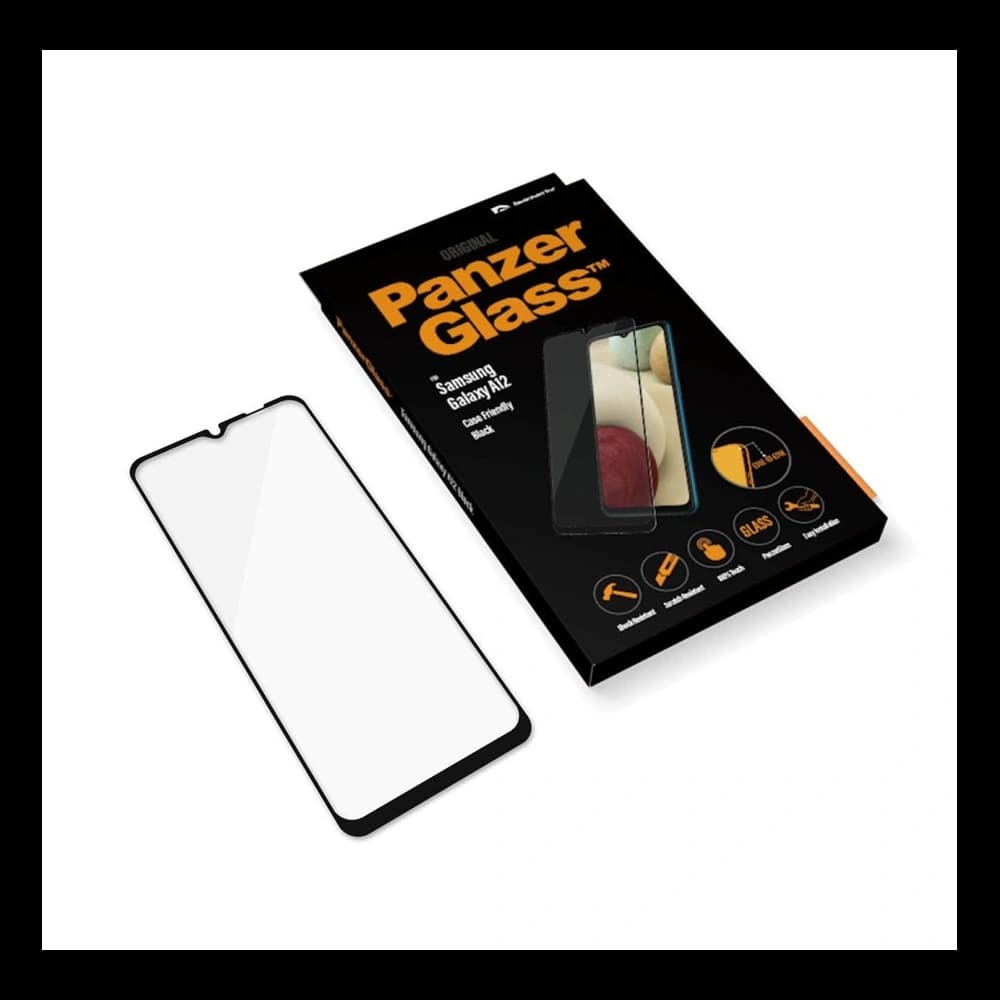 PanzerGlass Samsung Gehärtetes Glas E2E Regular Galaxy A12 schwarz/schwarz - 2