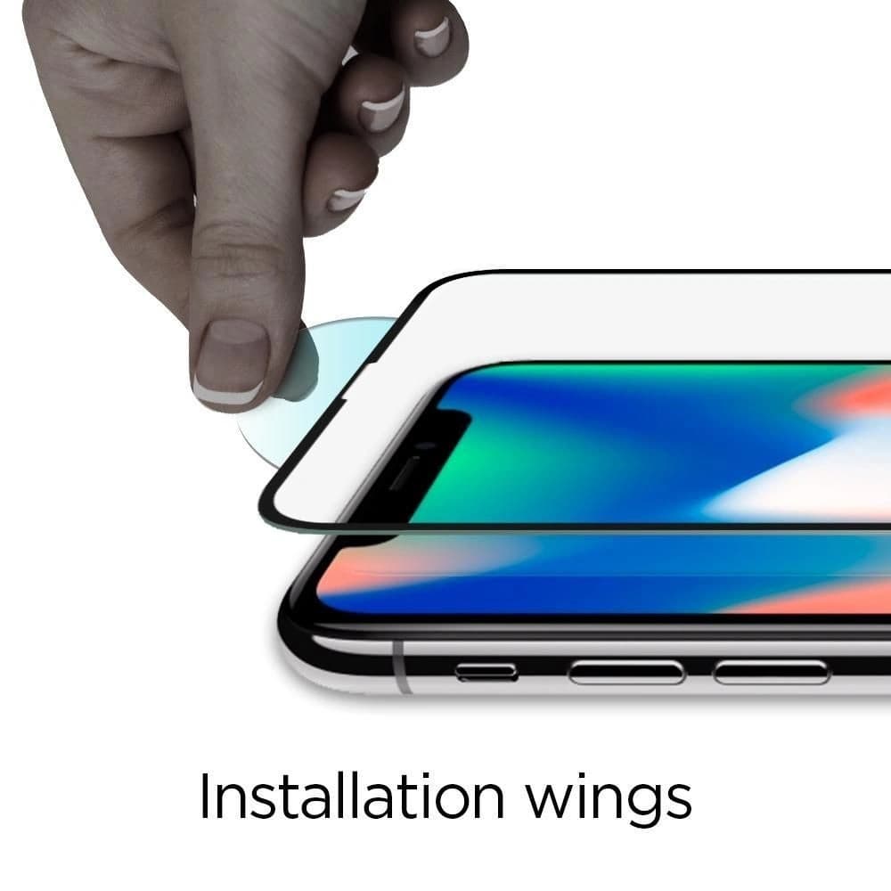 Spigen GLAS.tR Slim Apple iPhone 11 Pro Black [2 PACK] - 5