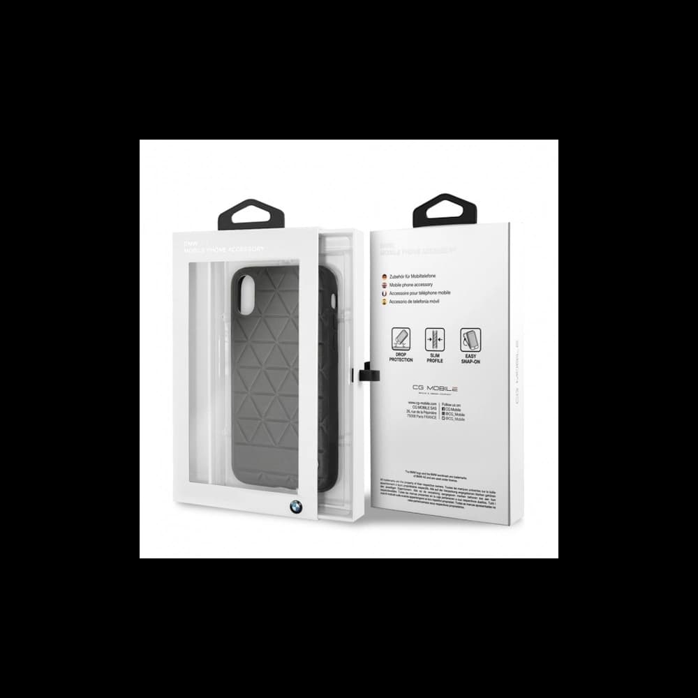 Etui BMW BMHCI65HEXBK Apple iPhone XS Max negru/black hardcase Hexagon - 5