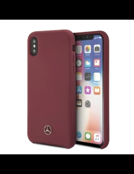 Etui Mercedes AMG MEHCPXSILRE Apple iPhone XS/X kemény tok piros/red
