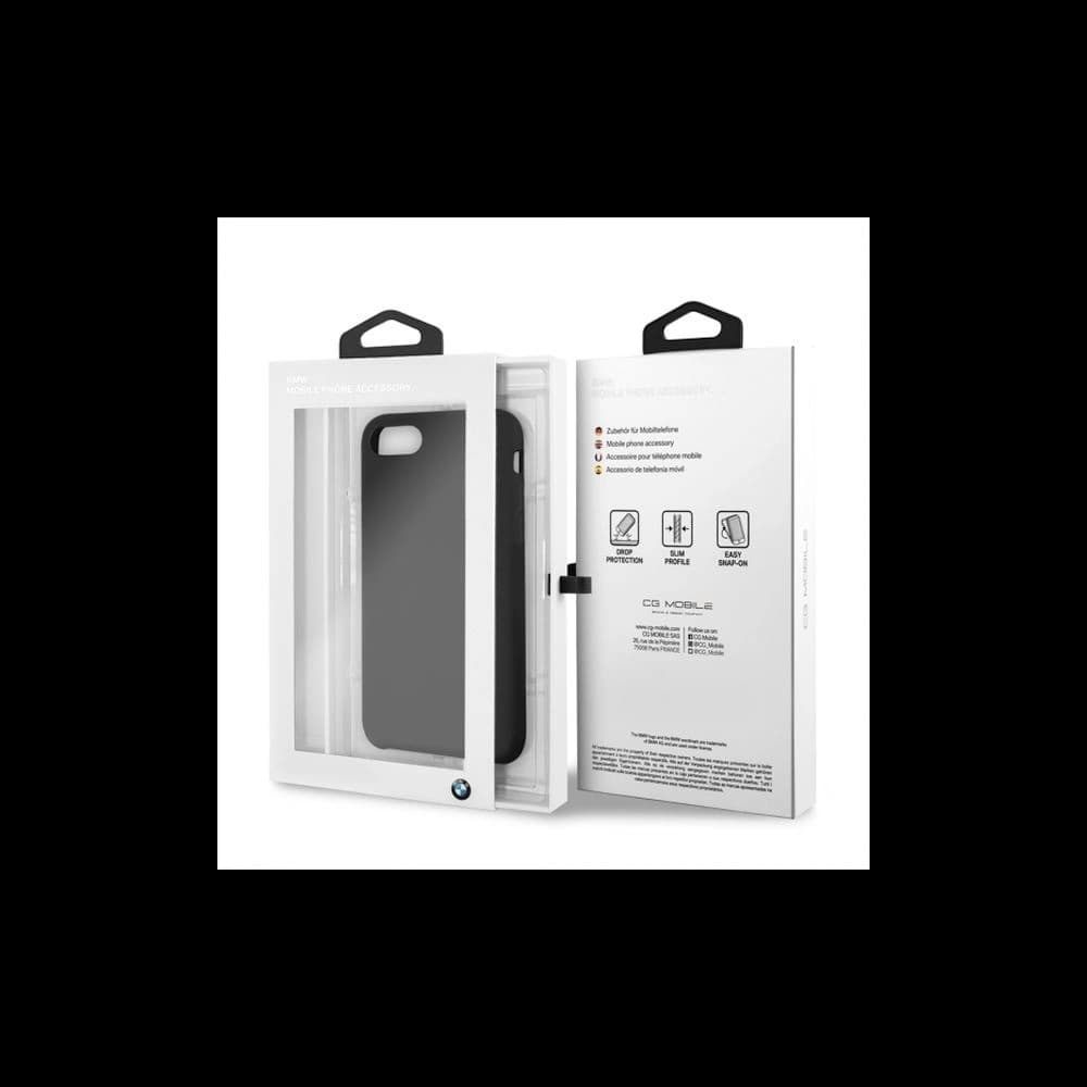 Etui BMW BMHCI8SILBK Apple iPhone SE 2022/SE 2020/8/7 fekete/black kemény tok Szilikon - 5