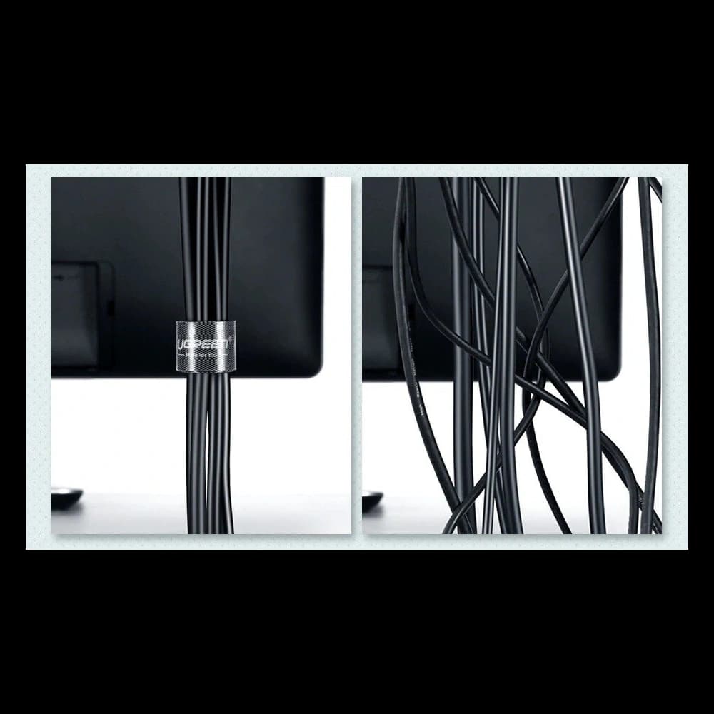 UGREEN LP124 Cable organizer Velcro 5m (black) - 3