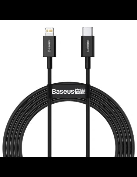 Kabel Baseus Superior Series USB-C/Lightning 20W, PD, 2m (černý)