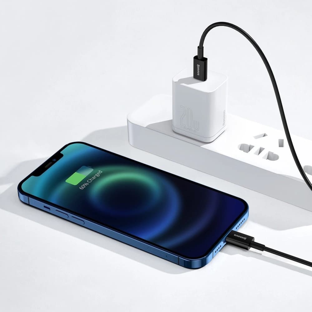 Kabel Baseus Superior Series USB-C/Lightning 20W, PD, 2m (černý) - 7