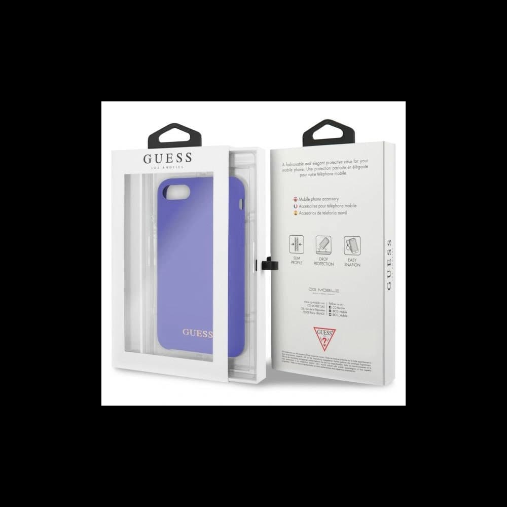 Etui Guess GUHCI8LSGLUV Apple iPhone 8/7 lila színű kemény szilikon tok - 7
