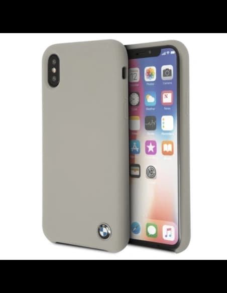 Etui BMW BMHCPXSILTA Apple iPhone X beige/taupe kemény hátlapú szilikon