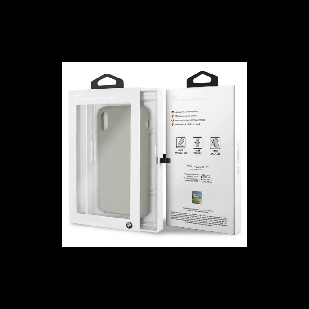 Etui BMW BMHCPXSILTA Apple iPhone X bej/taupe hardcase silicone - 9