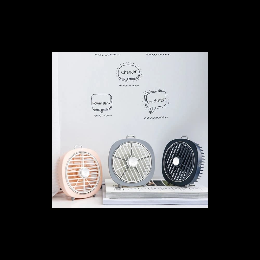 USAMS Desktop Mini Fan with LED pink (US-ZB065) - 2