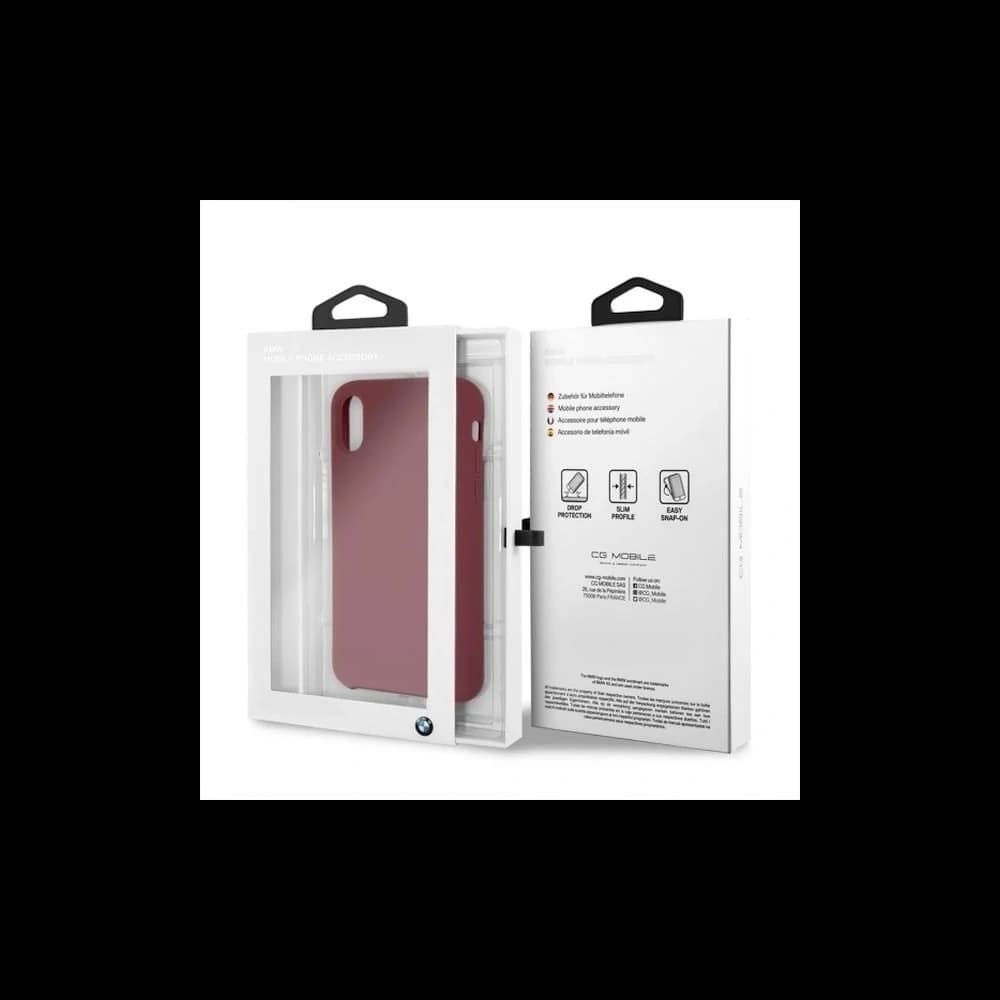 Etui BMW BMHCPXSILRE Apple iPhone XS/X roșu/red hardcase Silicon - 4