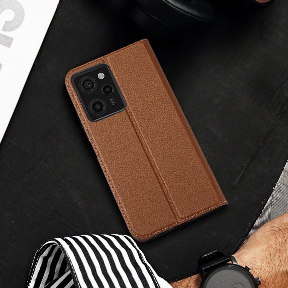 Etui Dux Ducis Skin X2 Xiaomi Redmi Note 12 Pro/POCO X5 Pro 5G hnědé - 6