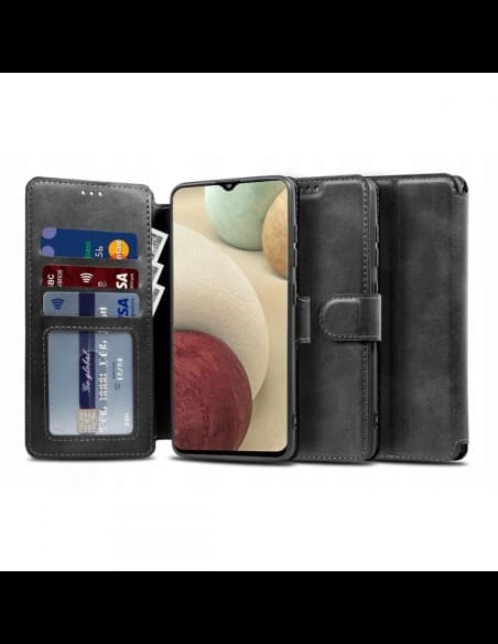 Tech-Protect Samsung Tasche Wallet Galaxy A12/M12 Schwarz