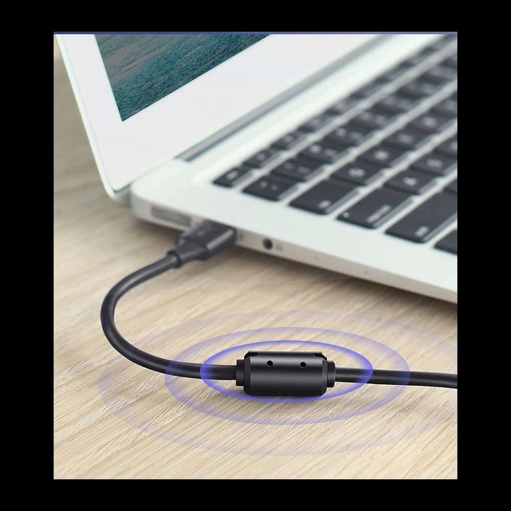 UGREEN US135 USB-B/USB-C nyomtató kábel 480 Mbps 1,5 m fekete - 6